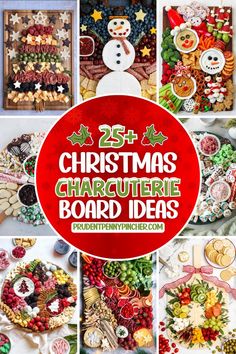 Christmas charcuterie board ideas, featuring simple and festive designs with savory and sweet treats, including tree and wreath-shaped boards, fruit, vegetables, and desserts, perfect for kids, parties, and make great Christmas appetizers. Christmas Snack Board, Christmas Dessert Platter, Meat Platters, Meat Cheese Platters, Christmas Meat, Christmas Snacks Easy, Dessert Boards, Treat Board