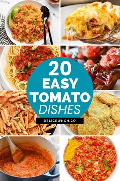 tomato dishes roundup recipes Recipes To Make With Tomatoes, Recipes Using Roma Tomatoes, Canned Tomato Recipes Ideas, Refreshing Sandwiches, Cooked Tomato Recipes, Meals With Tomatoes, Grilled Salads, Recipes Using Fresh Tomatoes, Tomato Side Dish Recipes