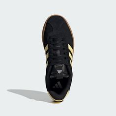 adidas VL Court 3.0 Shoes - Black | Free Shipping with adiClub | adidas US Adidas Vl Court, Skater Style, Women Lifestyle, Fall Style, Adidas Online, Shoes Black, Cropped Pants, Black Shoes, Adidas Sneakers