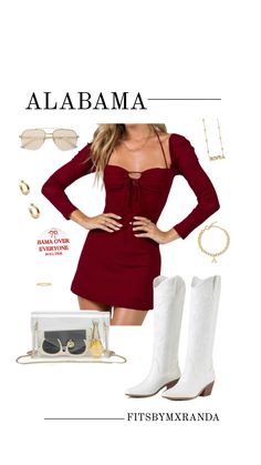 ALABAMA GAMEDAY FIT | Shop the look #outfitinspo #gameday #gamedayfit #gamedayoutfit #outfit #alabama Sorority Events, Shop The Look, Your Aesthetic, Connect With People, Creative Energy, Pretty Outfits, Alabama