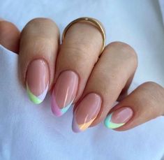 Short Acrylic Nails Designs, Oval Nails, Short Acrylic Nails, Best Acrylic Nails, Cute Acrylic Nails