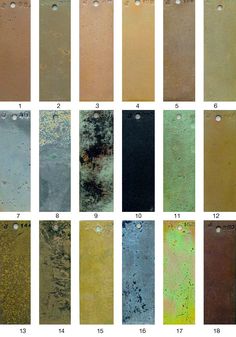 the different colors of metal sheet