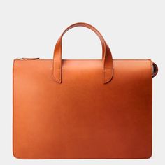 Vallance Slim Leather Briefcase | Carl Friedrik™ Diy Sewing Pattern, The Choice, Mens Leather Bag, Mens Luxury, Leather Briefcase, Nice Leather, Leather Design, Leather Accessories, Level Up