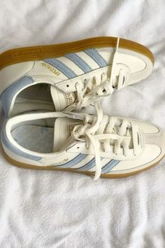 Adidas | #shoes #streetstyle #fashion #adidas #sambas #gazelle #itgirl Adidas Casual Shoes Women, Best Adidas Shoes Women, Everyday Shoes Womens Casual, Aesthetic Shoes Sneakers, Baby Blue Shoes, Cowgirl Shoes, Shoes Matching, Shoes Everyday