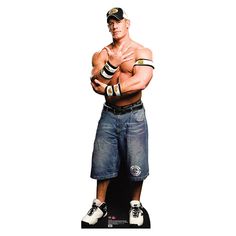 JOHN CENA WWE Lifesize Cardboard Cutout Standup Standee - Front Cardboard Standee, Cardboard Construction, Cardboard Standup, Ufc Fighters, Cardboard Cutouts, Cardboard Cutout, Professional Wrestler, Corrugated Cardboard, John Cena