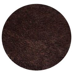 a round brown area rug on a white background