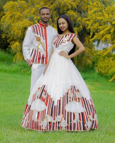 Oromo Couple's Wedding Cloth for Men and Women Handwoven Wedding Habesha Cloth Habesha Kemisሀበሻ Traditional White Gown For Ceremonial Occasions, Traditional White Wedding Dress For Ceremonies, White Floor-length Traditional Wear For Ceremony, White Traditional Wear For Marriage, White Floor-length Traditional Wear For Ceremonial Events, White Floor-length Traditional Wear For Ceremonial Occasions, White Floor-length Traditional Ceremonial Wear, White Ceremonial Floor-length Gown, White Floor-length Ceremonial Gown