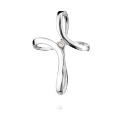 Cross pendant made from Sterling Silver .925 Modern design with a cubic zirconia gemstone in the middle of the cross. Perfect gift choice. DIMENSIONS: Height - 3,9 cm Width - 2,9 cm Weight - approx. 1-2 gr. The item is stamped/marked .925! 100% guaranteed quality. Images are real and not processed with Photoshop. All of this can be seen in the photos. NOTE: Due to the difference device/monitors being used, pictures may not reflect the actual colour of the item. Copyright infringement is prohibit Sterling Silver Crucifix Jewelry In Diamond White, Diamond White Sterling Silver Crucifix Jewelry, Cubic Zirconia Cross Necklace For Gift, Silver Cross Jewelry With Brilliant Cut, Diamond Pendant Cross Necklace For Anniversary, Brilliant Cut Cubic Zirconia Cross Necklace As Gift, Elegant Cubic Zirconia Cross Necklace, White Gold Cubic Zirconia Cross Necklace For Anniversary, Anniversary White Gold Cubic Zirconia Cross Necklace