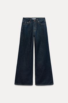 Z1975 HIGH RISE WIDE LEG JEANS - Blue | ZARA United States