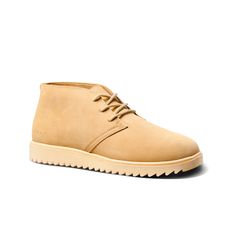 Leucadian Boots In Tan New With Tags Casual Desert Boots With Round Toe For Streetwear, Casual Streetwear Desert Boots With Round Toe, Casual High-top Chukka Boots With Goodyear Welt, Leather Boots With Gum Sole And Plain Toe, Casual High-top Work Boots With Stitched Sole, Casual Suede Work Boots With Vibram Sole, Casual Suede Work Boots With Leather Footbed, Casual Plain Toe Work Boots For Streetwear, Casual Lace-up Work Boots With Textured Sole