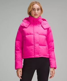 Wunder Puff Cropped Jacket | Women's Coats & Jackets | lululemon Sporty Duck Down Puffer Jacket For Fall, Lululemon Fall Outerwear, Lululemon Nylon Outdoor Outerwear, Lululemon Hooded Winter Outerwear, Lululemon Nylon Outerwear For Outdoor, Lululemon Fall Outerwear For Outdoor, Lululemon Outdoor Fall Outerwear, Lululemon Fall Nylon Outerwear, Lululemon Nylon Outerwear For Fall