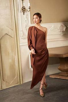 Short silk dress Brown silk dress Off the shoulder silk | Etsy One-shoulder Maxi Dress For Banquet, One Shoulder Maxi Dress For Banquet, One-shoulder Satin Maxi Dress For Dinner, Satin Off-shoulder Dress For Dinner, Off-shoulder Satin Dinner Dress, Off-shoulder Satin Dress For Dinner, One Shoulder Satin Dinner Dress, One-shoulder Satin Dinner Dress, One Shoulder Satin Dress For Dinner