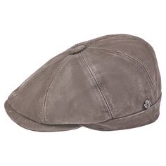 Leather Irish Newsboy Hat-Hat-Petracci-Medium-Brown-Cappello Fashion Company Classic Brown Beret With Curved Brim, Classic Adjustable Beret For Outdoor, Classic Brown Beret With Short Brim, Classic Leather Hat With Flat Bill, Classic Leather Flat Bill Hat, Classic Outdoor Beret, Classic Outdoor Beret With Short Brim, Classic Short Brim Beret For Outdoor, Leather Making