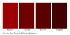 the color chart for red wine is shown