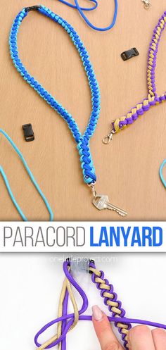 this is an easy way to make paracord lanyards