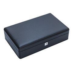 Carbon Fiber Watch Box with Lock, Holds 12 Watches Store your watch collection in one of the most exquisite carbon fiber watch boxes available. The material and color of the box will accentuate the beauty of your watches. Dimensions: Approximately 35 x 21.5 x 9 cm Color: Black Material: Wood and carbon fiber Leather Watch Case, Neutral Jewelry, Wood Watch Box, Box With Lock, Leather Watch Box, Watch Organizer, Bar Accessories Decor, Watch Storage Box, Watch Boxes