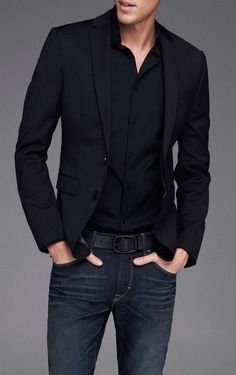 Black Blazer Outfit Men, Blazer Outfits Men, Mens Business Casual Outfits, Black Suit Men, Mens Fashion Blazer, Blazer Outfit, Mens Casual Dress Outfits, Men Stylish Dress, Guys Clothing Styles