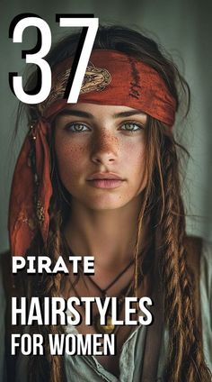 a woman with long hair and braids on the cover of magazine 377 pirate hairstyles for women