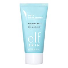 Treat your skin to a good night’s sleep and wake up with a refreshed, hydrated complexion. e.l.f.’s Holy Hydration! Sleeping Mask is rich, creamy, and your skin’s “reset button”—it delivers an extra boost of moisture plus Hyaluronic Acid, Ceramides, and Peptides to replenish, plump, and nourish skin. It’s also dual-use: 2-3 times a week, apply it as a rinse-off product or as an overnight mask keep skin feeling soft and supple. Key Ingredients: •Hyaluronic Acid - Locks in moisture for a plump com Elf Holy Hydration, Skincare Mask, Skincare Brush, Overnight Mask, Clean Scents, Sleeping Mask, Improve Skin Texture, Dehydrated Skin, Diy Face Mask