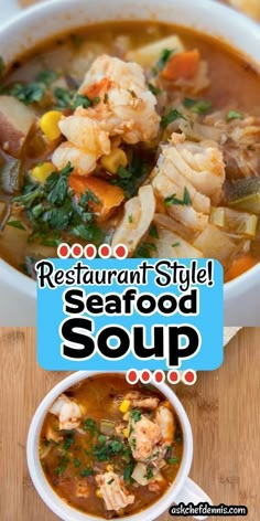 The BEST Restaurant Style Seafood Soup Comfort Food Winter, Shrimp Soup Recipes, Seafood Soup Recipes, Food Fall, Winter Soup Recipe, Shrimp Soup, Winter Soup, Delicious Seafood Recipes