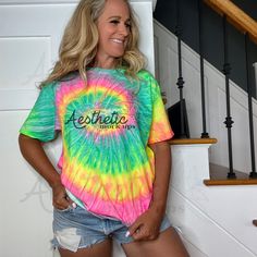 Make your designs stand out with a more personal feeling to them! Just place your design on one of our realistic, lifestyle mockups and you're off! ** DETAILS ** - This image is for the Colortone T100 Minty Rainbow Tie-Dye Tshirt - You will receive a high resolution digital image free of branding - Model is wearing a size Medium ** ADDITIONAL DETAILS ** - You may use this image for personal and commercial use - You may not resell, share, or edit this image in any way Acid Wash T-shirt With Custom Print And Relaxed Fit, Relaxed Fit Tie Dye Top With Custom Print, Pink Casual Sublimation Design For Summer, Casual Pink Sublimation Design For Summer, Summer Tie Dye T-shirt With Custom Print, Casual Multicolor Sublimation Design With Custom Print, Custom Print Tie Dye Cotton T-shirt, Casual Multicolor T-shirt With Custom Print, Acid Wash Casual Tops With Custom Print