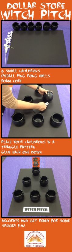 the instructions for how to make witch bowls