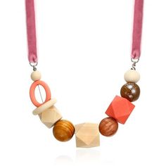 Material: Copper, Acrylic, Wood, RopeBead Size: 1.5-2cmWeight: 25gLength: 49cm, 7cm extensionDesign: Wood and Acrylic Beads Geometric Shapes Necklace Color: Red, Pink, Black, Wood, Silver Wood Beads Jewelry, Travel Inspired Jewelry, Velvet Cloth, Wood Bead Necklace, Wood Necklace, Beads Necklace, Acrylic Beads, Stainless Steel Jewelry, Beaded Pendant