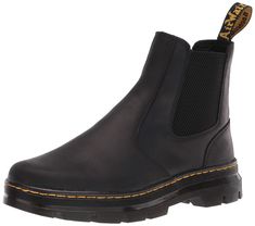 PRICES MAY VARY. Pull-on Chelsea boot style Wyoming is a rich leather with a subtle grain and oily surface. Built with core Dr. Martens DNA: grooved edges, an AirWair heel loop and visible stitching Model Number: 26002001 Dr Marten Chelsea, Dr Martens Chelsea Boots, 2976 Chelsea Boots, Dr Martens Chelsea, Chelsea Boots Style, Botas Chelsea, Chelsea Boots Men, Black Chelsea Boots, Unisex Shoes