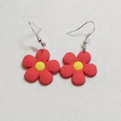 Katy Perry's Picks Daisy Red Yellow Rave Retro Mod Earrings Daisy Retro Earrings Handmade Earrings With Acrylic Charms And Glass Beads. These Measure 1.5 Inches Long. Nickel Free Sterling 925 Posts. #Daisyearrings #Retroearrings #Flowerpower Handmadeearrings Flowerearrings Kidcore Rave Red Flower Earrings With Ear Wire, Playful Red Drop Earrings, Playful Red Dangle Jewelry, Handmade Fun Red Earrings, Fun Red Adjustable Earrings, Trendy Red Flower Earrings For Gifts, Cute Handmade Red Earrings, Trendy Red Flower-shaped Earrings, Cute Red Flower Jewelry