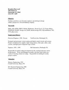 an example of a resume for someone with no work experience