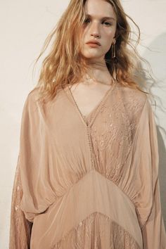 COMBINATION LACE DRESS ZW COLLECTION - Mid-pink | ZARA United States Cardigan Sweater Jacket, Jeans Rock, Mid Dresses, Zara Woman, Short En Jean, Knitwear Cardigan, T Shirt Vest, Skorts, Shirt Skirt