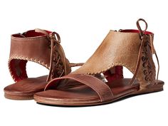 Bed Stu Nina - Women's Shoes : Almond Oats Rustic : The Bed Stu Nina sandals feature a cutout design with lace-up detailing that complements your boho-chic style. Leather upper and lining with cushioned footbed. Leather outsole. Imported. Measurements: Weight: 6 oz Product measurements were taken using size 8.5, width M. Please note that measurements may vary by size. Weight of footwear is based on a single item, not a pair. Casual Open Heel Lace-up Sandals For Vacation, Brown Lace-up Sandals With Leather Sole For Spring, Flat Lace-up Sandals With Cushioned Footbed, Brown Leather Lace-up Sandals For Beach, Casual Open Toe Lace-up Sandals With Cushioned Footbed, Casual Lace-up Open Toe Sandals With Cushioned Footbed, Casual Brown Leather Lace-up Sandals, Brown Lace-up Sandals With Leather Footbed For Summer, Brown Open Toe Lace-up Sandals With Leather Sole