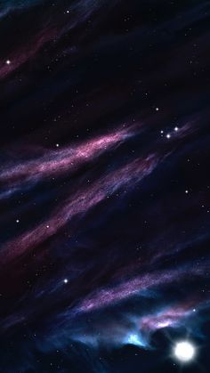 an image of the night sky with stars and planets in it's outer atmosphere