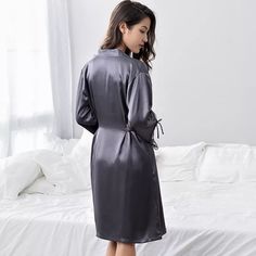 NEW Sexy Womens Silk Satin Pajamas Set Sleepwear&Robes Nightdress Nightgown#P219 | eBay Elegant Long Sleeve Robe For Sleepover, Long Sleeve Satin Dress For Loungewear, Satin Long Sleeve Nightgown For Sleepover, Long Sleeve Satin Night Dress, Long Sleeve Satin Nightgown For Sleepovers, Satin Long Sleeve Nightgown For Loungewear, Satin Long Sleeve Sleepwear For Night, Long Sleeve Satin Sleepwear For Night, Elegant Long Sleeve Nightgown For Home