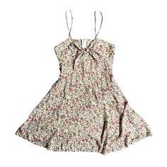 90s coquette grunge romantic summer cream floral print mini sundress  By Jamie Brooke size S Soft Rayon fabric  #90s #coquette #dress #romantic #summer Grunge Romantic, 90s Coquette, Coquette Dress, Outfit Inso, Coquette Grunge, Romantic Summer, Mini Sundress, Rayon Fabric, Dress Clothes For Women