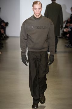 Calvin Klein Collection | Fall 2014 Menswear Collection | Style.com Calvin Klein Fragrance, Mens Attire, Best Mens Fashion, Military Inspired, Gentleman Style, Fall 2014, Mens Streetwear