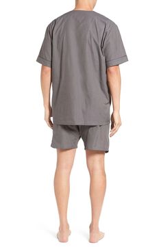 Majestic International Cotton Short Pajamas | Nordstrom Cotton Sleepwear With Elastic Waistband Shorts, Summer Sleepwear With Pockets For Lounging, Summer Lounging Sleepwear With Pockets, Cotton Bedtime Sets With Pockets, Casual Cotton Pajama Shorts For Bedtime, Collared Cotton Sleepwear For Lounging, Cotton Collared Sleepwear For Lounging, Casual Relaxed Fit Bedtime Set, Short Sleeve Tops With Elastic Waistband For Lounging