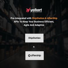 the yolkart app is shown with an image of shelves and other items on it