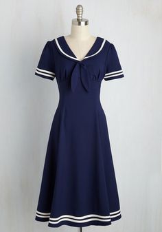 Coquettish Aesthetic, Vintage Sailor Dress, Retro Vintage Dresses, Theme Dress, Vintage Summer Dresses, Mod Dress