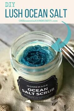 Lip Peeling, Essential Oil For Skin, Diy Lush, Ocean Salt, Homemade Essential Oils