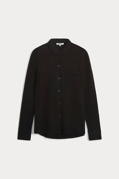 The Samson Button-Up Shirt brings a touch of luxury to your wardrobe. With its relaxed fit, patch pockets, and classic button-up design, this long-sleeve version of our Rue top is a timeless staple. 255 grams of 100% pure cashmere in 9-gauge knit Button-up shirt Collared Patch pockets at front Button closure at wrist Oversized fit 26 5/8" length (size small) Dry Clean Only Oversized Fits, Scarf Wrap, Jumpsuit Dress, Sweater Top, Sweater Cardigan, Button Up Shirts, Sweater Shirt, Top Shirt, Button Up