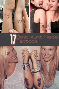 Mom, dad, brother, lover and aunt niece tattoos are just some of them. Aunt Niece Tattoos, Niece Tattoo Ideas For Aunt, Matching Auntie And Niece Tattoos, Mom Of 3 Tattoo Ideas, Aunt Tattoo, Niece Tattoo, Matching Family Tattoos, Cute Matching Tattoos, Small Matching Tattoos