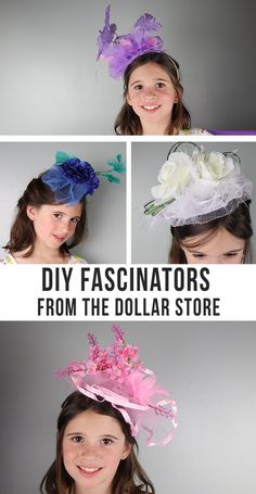 DIY Fascinators - perfect for girls night, tea parties, royal weddings, the Kentucky Derby parties and more! Make your own fancy hats #girlcraft Mad Hatter Tea Party Hat Ideas, Fastenators Diy, Diy Facinator Ideas, Easy Fascinator Diy, Tea Party Headbands, Diy Kentucky Derby Headband, Tea Party Headbands Diy, Diy Fascinator Headband Tea Parties, Derby Headband Diy