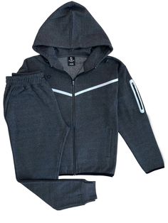 Tech fleece suits are in fashion trends and this Sweat suit is composed of a heavy winter fleece material. The fleece is comfortable with a slight stretch for a relaxed fitting. The matching Sweat suit is a fit for any age and durable to last many seasons. This matching 2-piece Sweat suit is good fit for everyday casual activities from the sports field to the GYM and from outdoor activities to work. About this item1. Fleece hoodie with two zippered side pockets, full zip closure and an extra poc Winter Athleisure Activewear With Fleece Lining, Casual Winter Tracksuit For Outdoor, Winter Fleece Tracksuit For Jogging, Winter Fleece Jogging Tracksuit, Winter Fleece Hoodie For Jogging, Winter Jogging Fleece Hoodie, Sporty Fleece Tracksuit For Winter, Winter Fleece Tracksuit In Athleisure Style, Sporty Winter Fleece Tracksuit