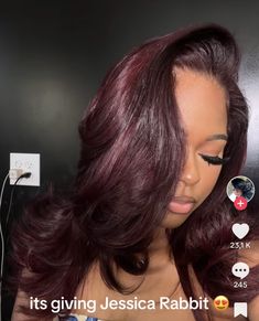 Cherry Chocolate Hair Black Women, Dark Red Bob Black Women, Cherry Cola Hair Color Black Women, Burgandy Hair On Brown Girl, Burgundy Shoulder Length Hair, Cherry Cola Hair Black Women, Red Burgundy Hair Color Black Women, Deep Red Hair Color Black Women