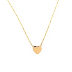 Our Gold Mini Heart Necklace is simple and gorgeous. We love how dainty the heart is. Wear this necklace alone, or spread the love with this addition to your jewelry stack. 14k Yellow Gold 6mm heart Can be worn at 14" or 16" Spring ring clasp Minimalist Yellow Gold Heart Cut Necklace, Minimalist Yellow Gold Necklace For Valentine's Day, Simple Yellow Gold Heart Necklace For Everyday, Simple Yellow Gold Everyday Heart Necklace, Simple Everyday Yellow Gold Heart Necklace, Simple Yellow Gold Necklace With Heart Charm, Minimalist Yellow Gold Heart Necklace For Everyday, Minimalist Heart Cut Charm Necklace In 14k Gold, Minimalist Yellow Gold Heart-cut Necklace