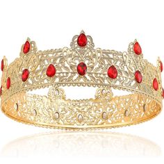 Designed With Lots Of Rhinestones, Bling And Gorgeous In Appearance, Nice For Making You Look Noble And Elegant, Thus Leaving A Deep Impression On Others. Our King Crown Is A Piece Tiara That Features Retro Charm. Wear This Royal Men's Crown Will Make You A Focus And Bring Out Your Nobility. Wear It On Birthday, Engagement, Wedding, Pageant, Prom, Party, Quinceanera, Banquet, Celebration, Ceremony, Homecoming, Holiday, Anniversary, Theater, Baby Shower, Bridal Showers, Graduation, Photography, S Halloween Homecoming, Prom Masquerade, Gold Crown Headband, Masquerade Halloween, Male Crown, Crown King, King Crown, Homecoming Party, Los Angles