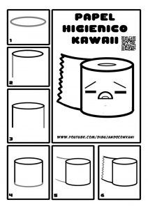 the instructions for how to make a toilet paper kawaia with pictures on it