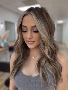 Money Peice, Ash Brown Hair Balayage, Light Ash Brown Hair, Ash Brown Hair Color, Balayage Blond, Beige Hair, Ash Brown Hair, Ash Hair Color, Bronde Balayage