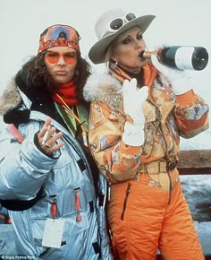 'Here we come, Val d'isere': Eddie and Patsy indulge in their vices in the 1997 Christmas special of the classic comedy Patsy And Eddie, Patsy And Edina, Patsy Stone, Jennifer Saunders, Apres Ski Style